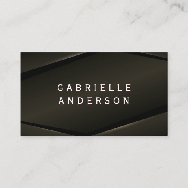 Carte De Visite Arrière - plan Abstrait Sepia Glow (Devant)