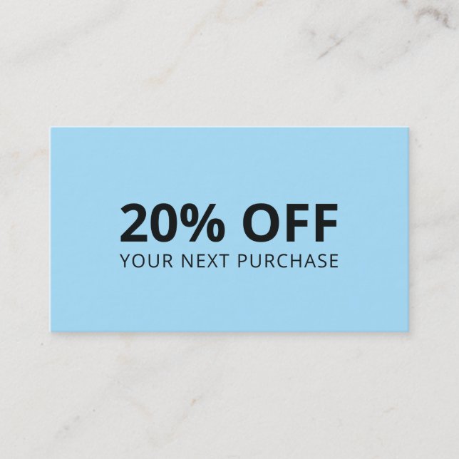 Carte De Visite Arrière - plan bleu (Devant)