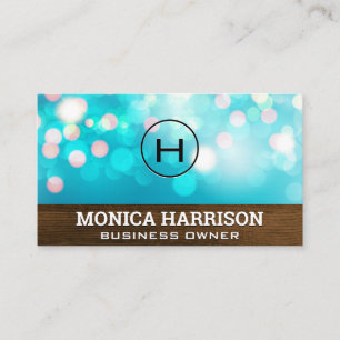 Carte De Visite Arrière - plan Boke   Panneau de bois