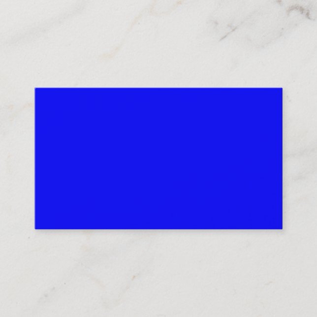 Carte De Visite Arrière - plan couleur bleu clair Royal Solid Tren (Devant)