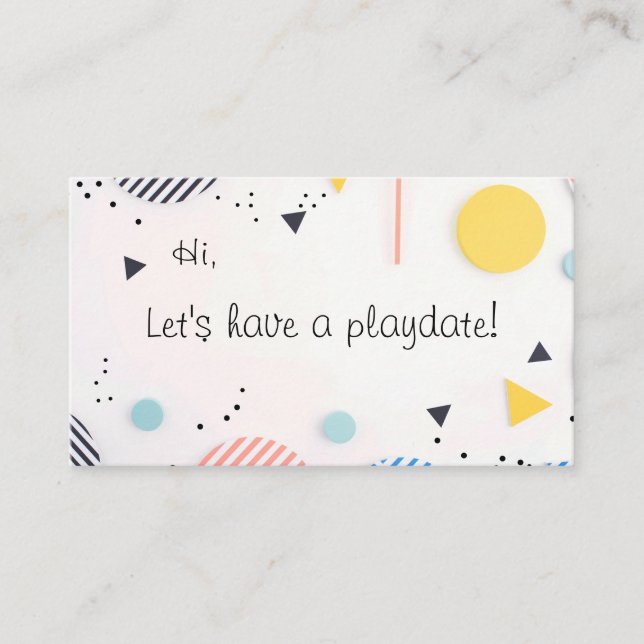 Carte De Visite Arrière - plan de bandes en cercles avec espace de (Devant)