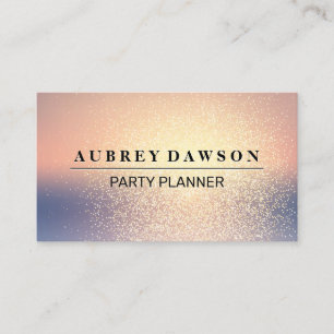 Carte De Visite Arrière - plan de fusion de parties scintillant