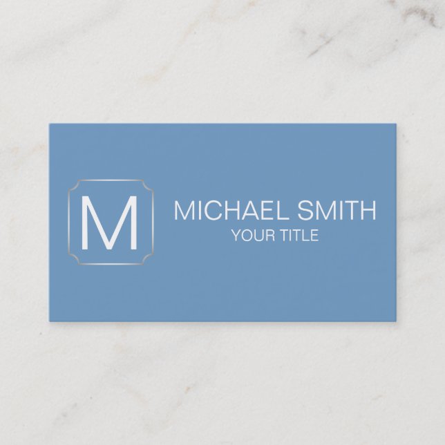 Carte De Visite Arrière - plan de la couleur du gel de Cerulean (Devant)