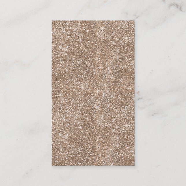 Carte De Visite Arrière - plan de Parties scintillant de Faux Gold (Devant)