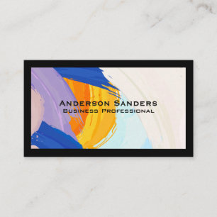 Carte De Visite Arrière - plan de peinture artistique