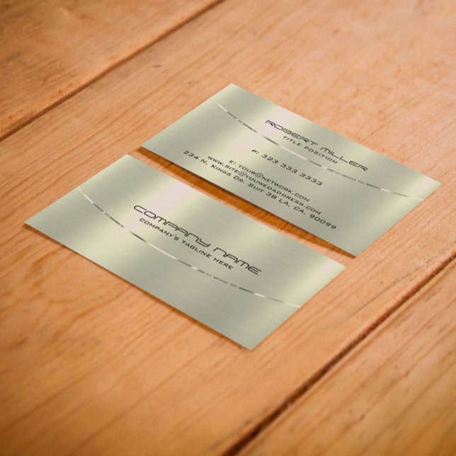 Carte De Visite Arrière - plan de texture métallique argentée (Créateur téléchargé)