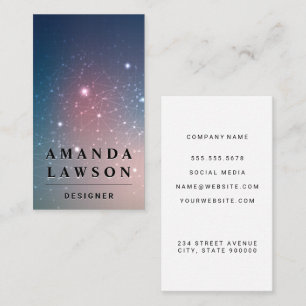 Carte De Visite Arrière - plan du réseau technique