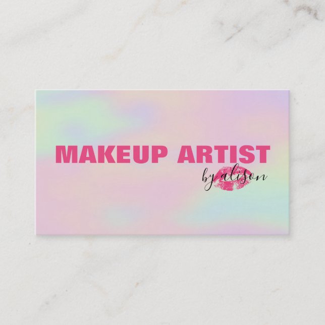 Carte De Visite Arrière - plan Hologramme (Devant)