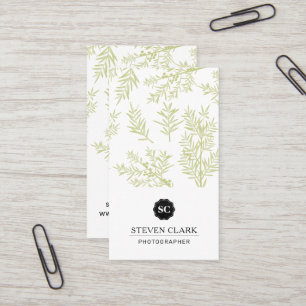 Carte De Visite Arrière - plan Juniper Branches