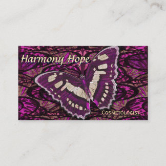 Carte De Visite Arrière - plan lunatique de papillon
