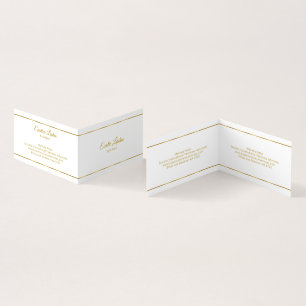 Carte De Visite Arrière - plan minimaliste de rayures Silver bleu