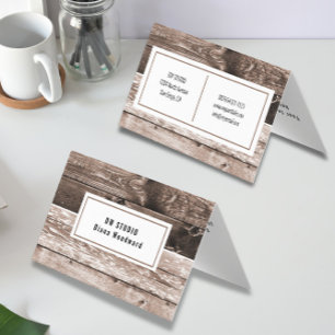 Carte de visite Arrière - plan moderne Brown en bo