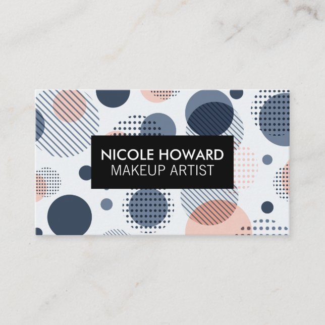 Carte De Visite Arrière - plan Motif Boho moderne (Devant)