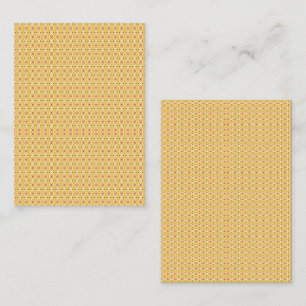 Carte De Visite Arrière - plan orange et jaune vif