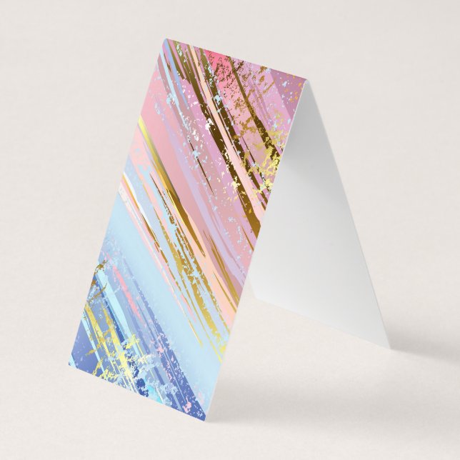 Carte De Visite Arrière - plan rose texturé (Dos)