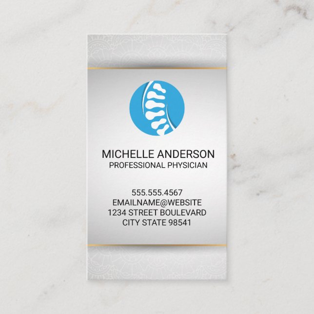 Carte De Visite Arrière | Santé et bien-être (Devant)