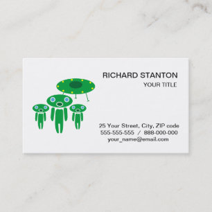 Carte De Visite arrivée des Aliens