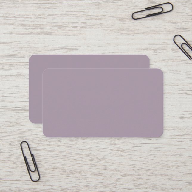 Carte de visite arrondie Rose Quartz (Devant/Arrière en situation)