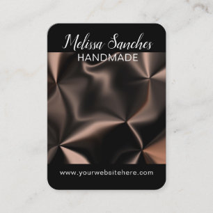 Carte De Visite Art à motif mixte bronze abstrait
