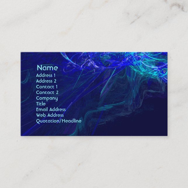 Carte De Visite Art abstrait 2 (Devant)