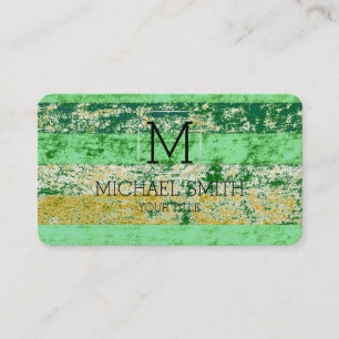 Carte De Visite Art abstrait coloré Monogramme #13
