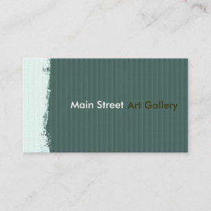 Carte De Visite Art abstrait de floc audacieux turquoise vert de