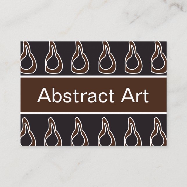 Carte De Visite Art Abstrait moderne (Devant)