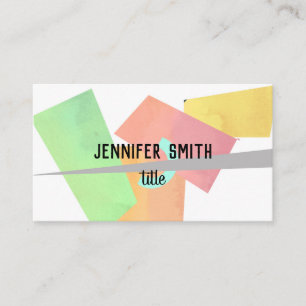 Carte De Visite Art abstrait moderne géométrique personnalisée