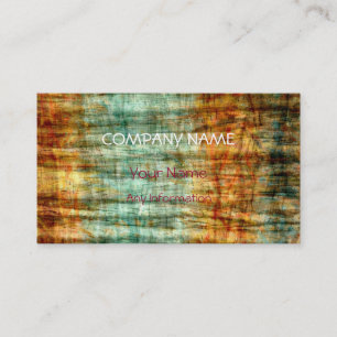 Carte De Visite Art Abstrait Retro Bois coloré