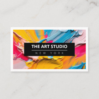 Carte De Visite Art Artiste Art Studio