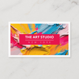 Carte De Visite Art Artiste Art Studio