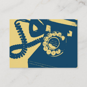 Carte De Visite Art de bruit rotatoire de téléphone