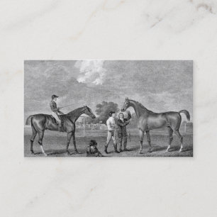 Carte De Visite Art de cru de chevaux de course