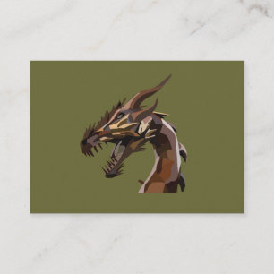 Carte De Visite Art de dragon abstrait moderne