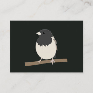Carte De Visite Art de Junco à yeux noirs