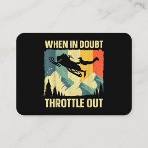 Carte De Visite Art de motoneige cool pour hommes femmes enfants m