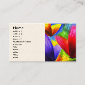 Carte De Visite Art de peinture de papillon - multi
