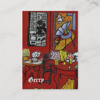CARTE DE VISITE ART DE PORTABLE DE GERRYS MATISSE