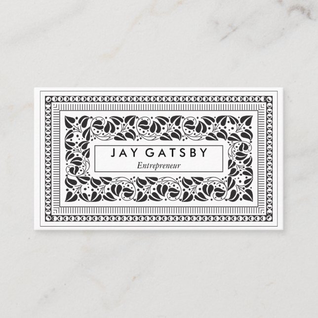 Carte De Visite Art déco classique/Art nouveau (Devant)