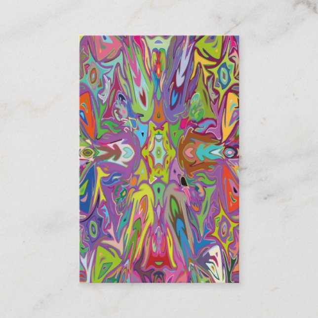 Carte De Visite Art déco moderne Multi-couleur Pour vêtements et d (Devant)