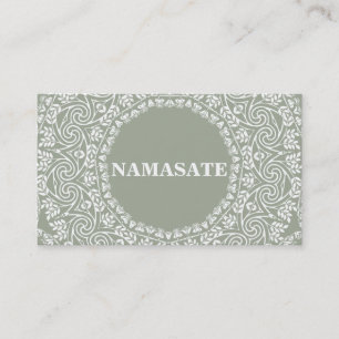 Carte De Visite Art élégant de logo de yoga de Namaste de mandal