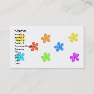 Carte De Visite Art floral