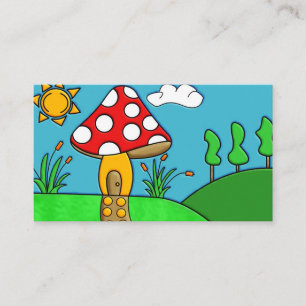 Carte De Visite Art fongique fantaisiste de la forêt