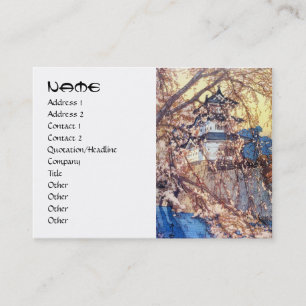 Carte De Visite Art frais de hanga de château de Yoshida Hirosaki