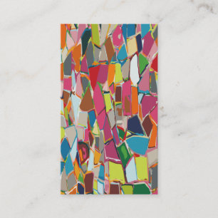 Carte De Visite Art moderne Geometric Deco Multicolor