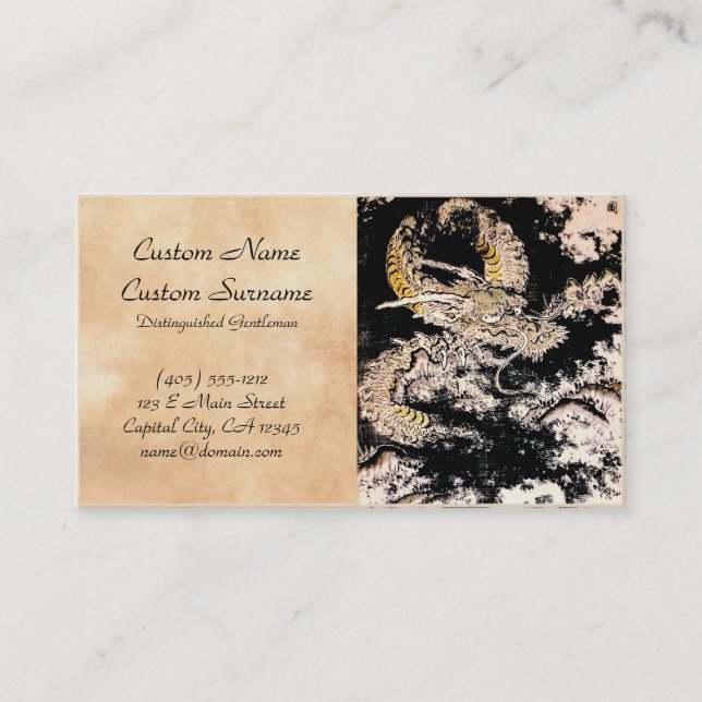 Carte De Visite Art mythique légendaire oriental de tatouage (Devant)