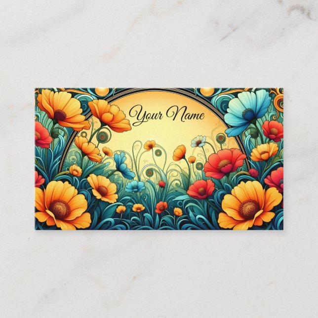 Carte De Visite Art Nouveau (Devant)