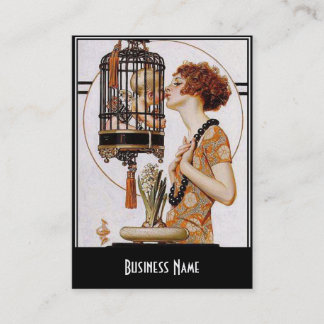 Carte de visite Art Nouveau Déco Élégant