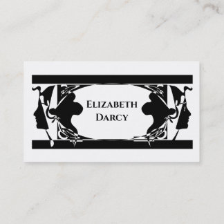 Carte De Visite Art Nouveau Élégant