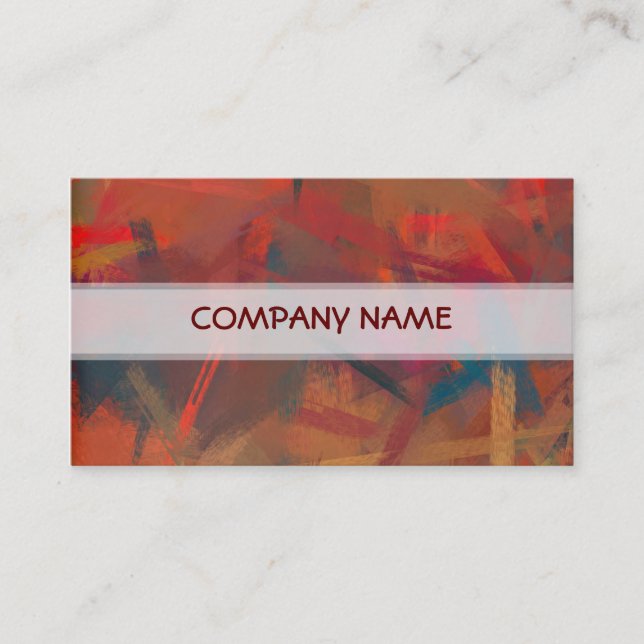 Carte De Visite Art painting de Warm Colors (Devant)